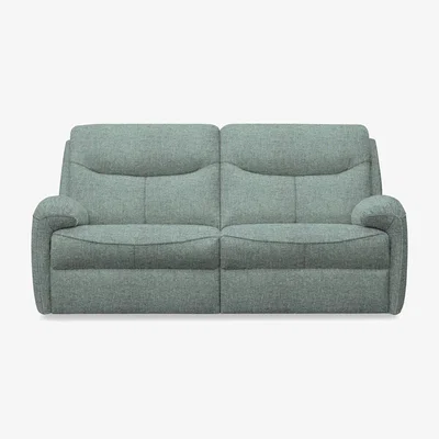 Furniture Village G Plan - Amesbury Fabric 3 Seater Sofa with Power Recliner - Dapple Kingfisher