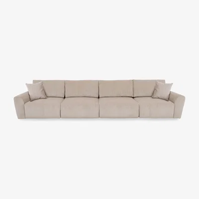 Furniture Village Gemini Fabric 4 Seater Remote Control Power Glider Sofa