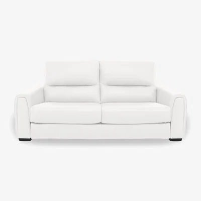 Furniture Village Flex BV Leather 2 Seater Sofa - BV Star White