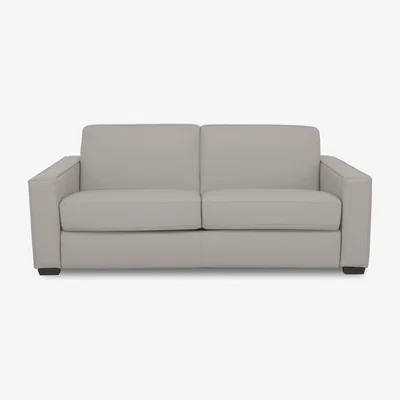 Furniture Village Parma 3 Seater Leather Sofa - Feather