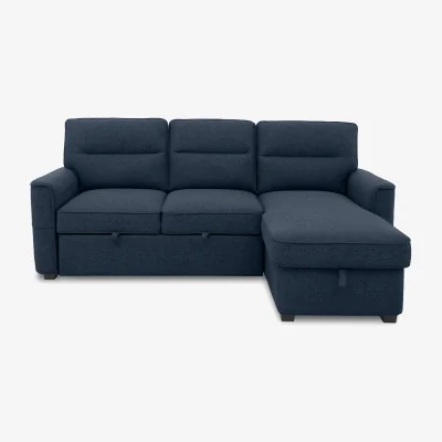 Furniture Village Slumber 3 Seater Sofa Bed with Chaise End Storage