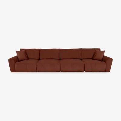 Furniture Village Gemini Fabric 4 Seater Remote Control Power Glider Sofa
