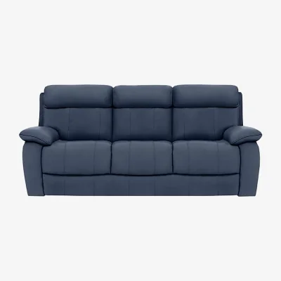 Furniture Village Moreno 3 Seater Leather Sofa - Ocean