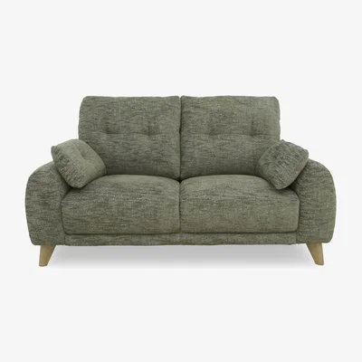 Furniture Village Malmo Fabric 2 Seater Sofa - Olive Green