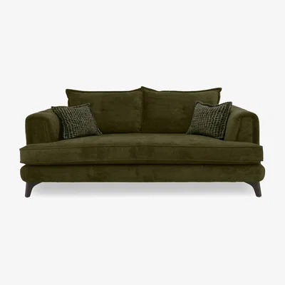 Furniture Village Farrah 4 Seater Classic Back Sofa - Khaki