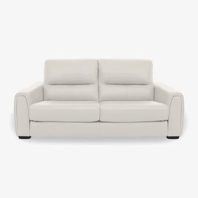 Furniture Village Flex BV Leather 2 Seater Sofa - Frost
