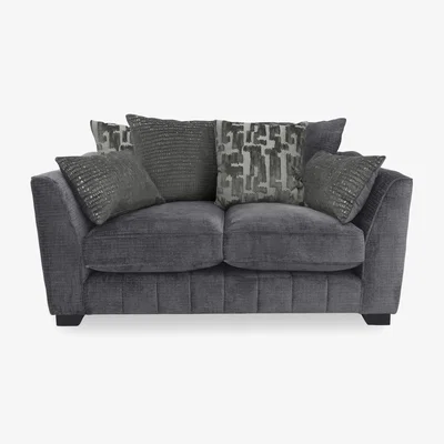 Furniture Village Boutique Allure 2 Seater Scatter Back Sofa - Iron