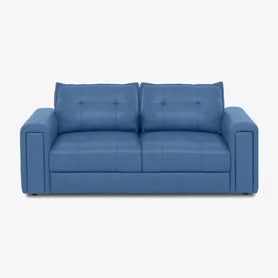 Furniture Village Boutique Goliath 2 Seater Leather Sofa - Aegean