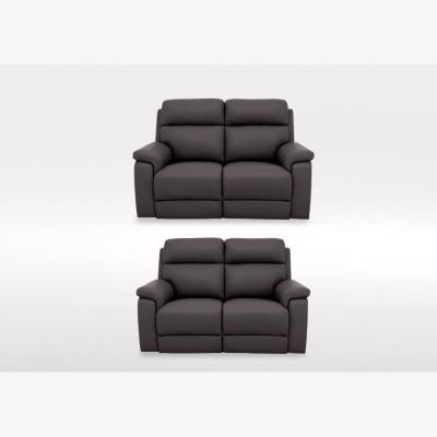 Furniture Village Raven Two 2 Seater Leather Power Recliner Sofas Set