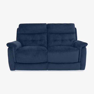 Furniture Village Springer Fabric 2 Seater Sofa - R330 Steel Blue