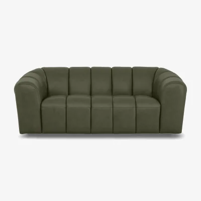 Furniture Village Rhianna Large 2 Seater Leather Sofa - Oslo Pine