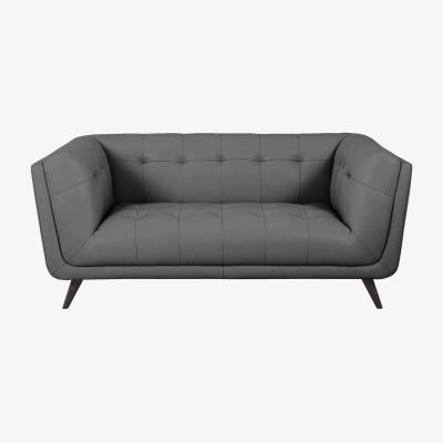 Furniture Village Rene 2 Seater Leather Sofa - Granite
