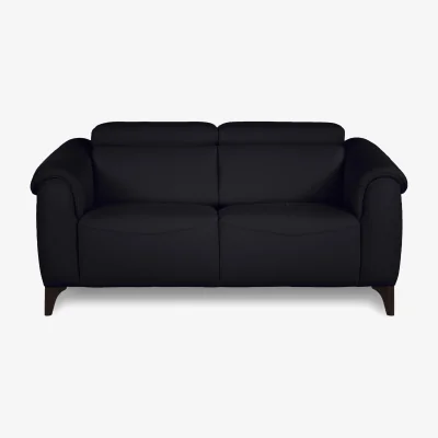 Furniture Village Nicoletti - Nicole 2 Seater Leather Sofa with Power Recliner - Torello Nero - Sofas and Armchairs - In Time for Christmas