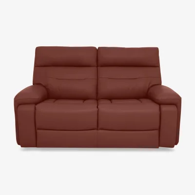 Furniture Village Cinemax Leather 2 Seater Sofa - Natural Redmaple