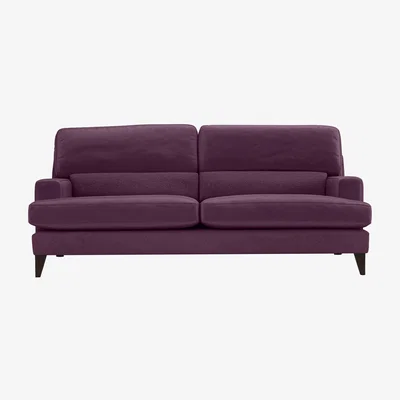 Furniture Village The Lounge Co. - Romilly 4 Seater Fabric Foam Fill Sofa - Frosted Grape