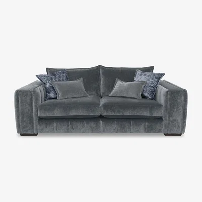 Furniture Village Oh So Glam Garland 4 Seater Split Frame Sofa - Dolphin