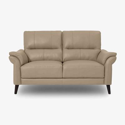Furniture Village Winner 2 Seater Leather Sofa - Barley