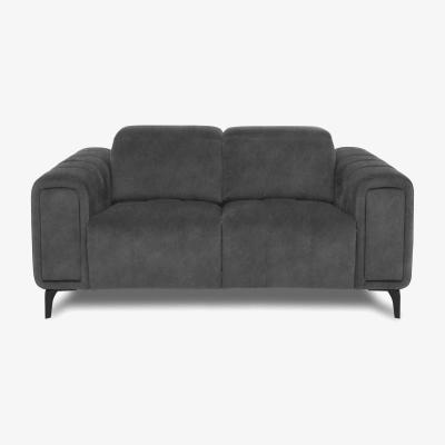 Furniture Village Elphaba Fabric 2 Seater Sofa with Storage Arms - Dexter Shadow