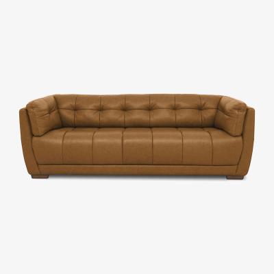 Furniture Village At The Helm - Cartier Leather 4 Seater Sofa - Inca