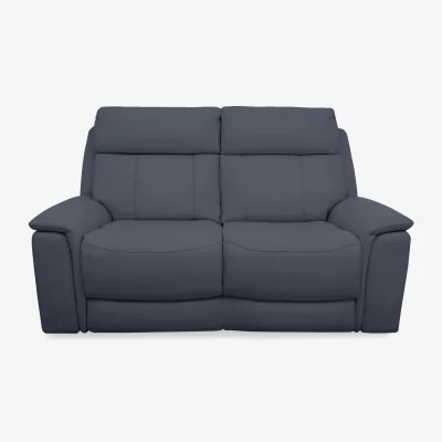 Furniture Village Comfort Story - Chill BV Leather 2 Seater Sofa - BV Ocean Blue
