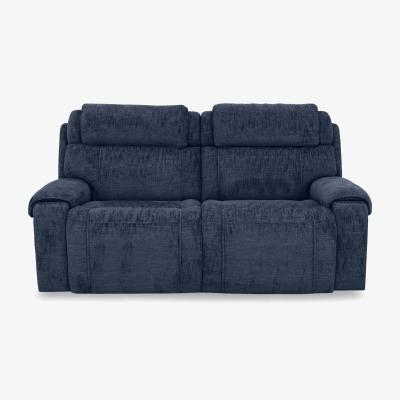 Furniture Village World of Leather - Hollywood Fabric 3 Seater Sofa - Dark Denim