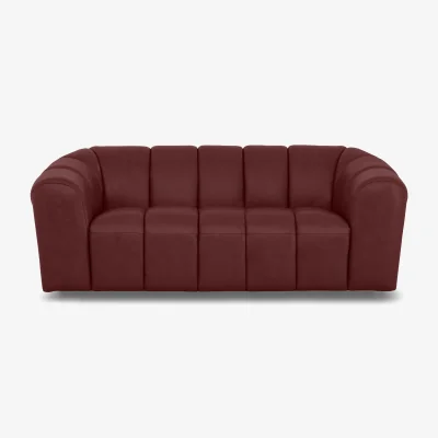 Furniture Village Rhianna Large 2 Seater Leather Sofa - Montana Ruby
