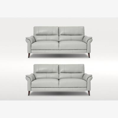Furniture Village Winner Two 3 Seater Leather Sofas Set