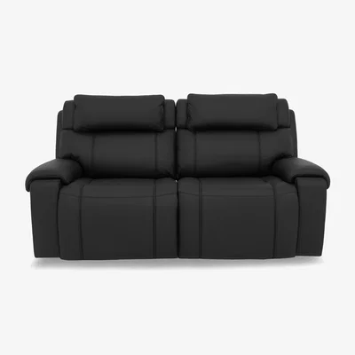 Furniture Village World of Leather - Hollywood Leather 3 Seater Sofa - Black