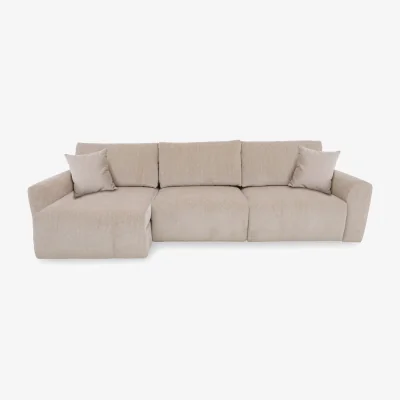 Furniture Village Gemini Fabric 3 Seater Remote Control Power Glider Sofa with Left Hand Facing Chaise Storage