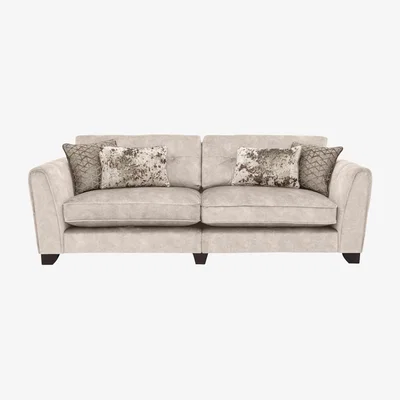 Furniture Village Mariah 4 Seater Fabric Classic Back Split Frame Sofa