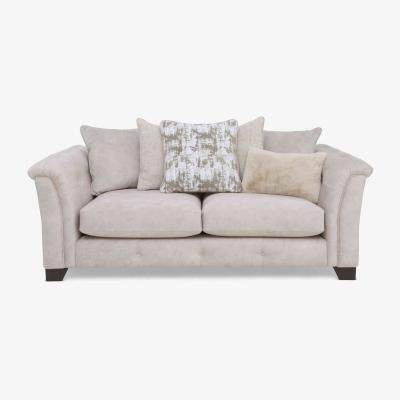 Furniture Village Aura 3 Seater Scatter Back Sofa - Enzo Cream