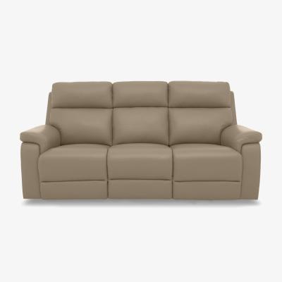 Furniture Village Raven Leather 3 Seater Sofa - Montana Barley