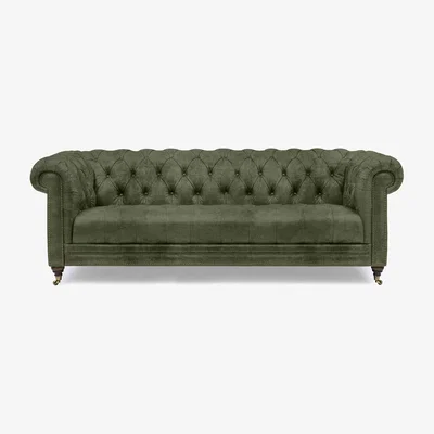Furniture Village At The Helm - Walter 4 Seater Fabric Chesterfield Sofa