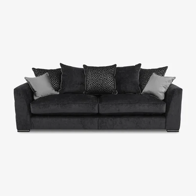 Furniture Village Bellissimo 4 Seater Split Frame Scatter Back Sofa