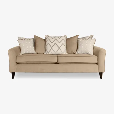 Furniture Village Soho 4 Seater Scatter Back Sofa - Wheat
