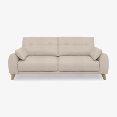 Furniture Village Malmo BV Leather 3 Seater Sofa - Dapple Grey