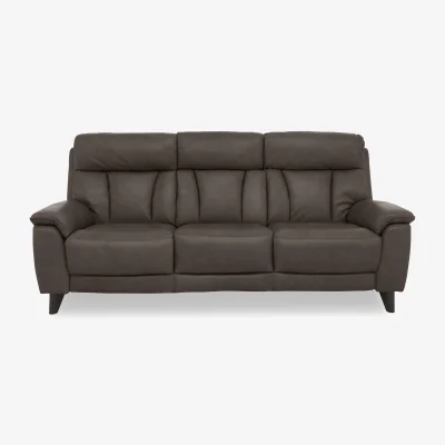 Furniture Village World of Leather - Dreamer 3 Seater Leather Sofa - Dark Chocolate