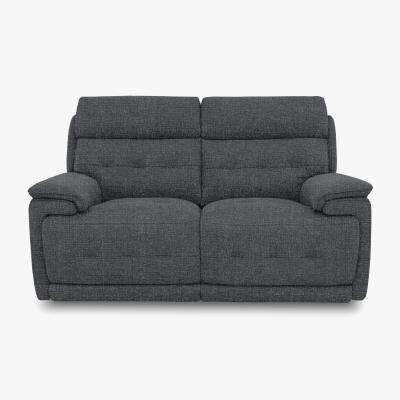 Furniture Village Brescia Fabric 2 Seater Sofa - Gun Metal