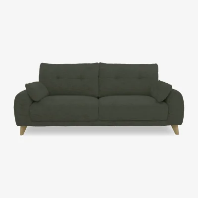 Furniture Village Malmo Fabric 3 Seater Sofa - R352 Forest Green