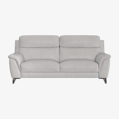 Furniture Village Contempo 3 Seater NC Leather Sofa - NC Star White