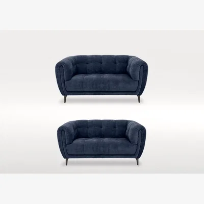Furniture Village Sienna Two 2 Seater Fabric Sofas Set