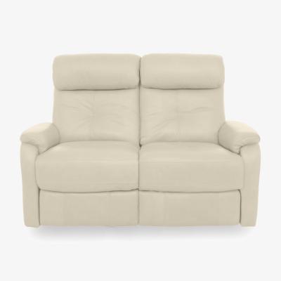 Furniture Village World of Leather - Compact Collection Titch BV Leather 2 Seater Sofa - BV Bisque