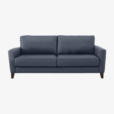 Furniture Village Brondby 3 Seater NC Leather Sofa - NC Ocean Blue