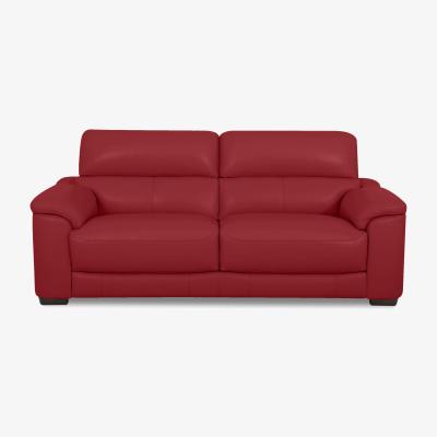 Furniture Village World of Leather - Nova BV Leather 3 Seater Sofa - Pure Red