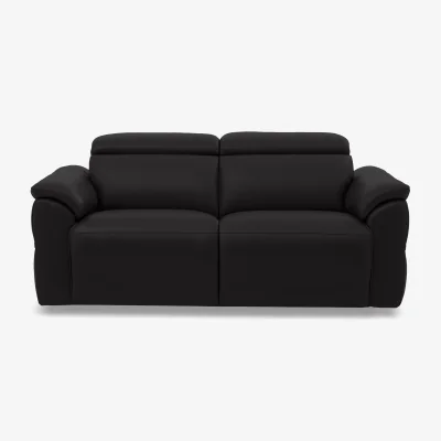 Furniture Village Dolomite 3 Seater Leather Sofa with Power Recliner
