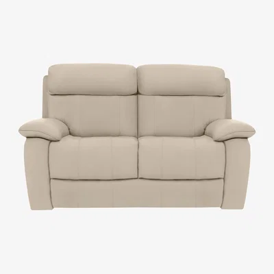Furniture Village Moreno 2 Seater BV Leather Sofa - Dapple Grey