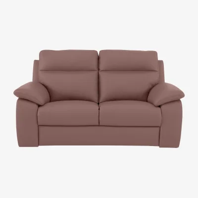 Furniture Village Nicoletti - Pepino 2 Seater Leather Sofa - Botero Cipria