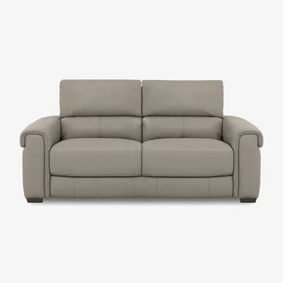Furniture Village Nixon BV Leather 3 Seater Sofa - BV Taupe