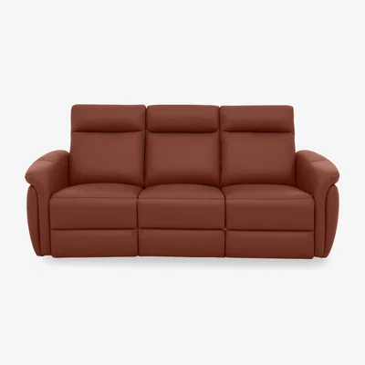 Furniture Village Dublin Leather 3 Seater Sofa - Natural Redmaple
