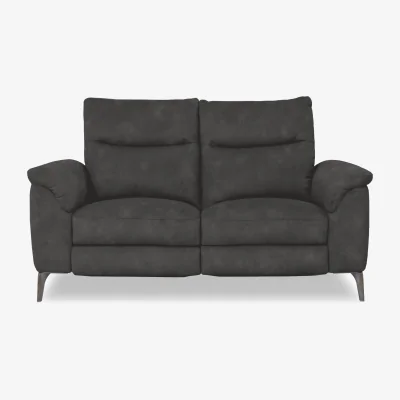 Furniture Village Morgan Fabric 2 Seater Power Recliner Sofa - Dexter Shadow